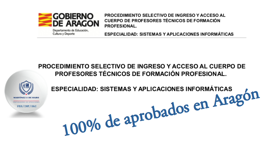 100% de aprobados en Aragón