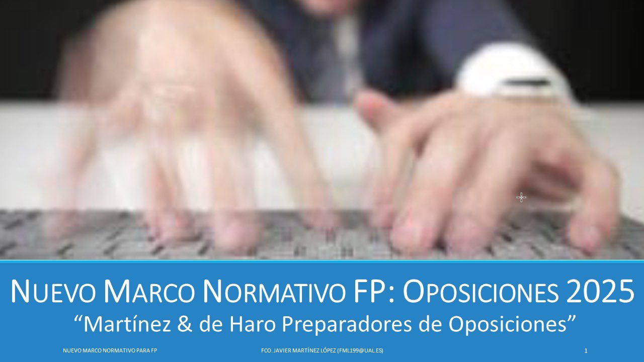 Nuevo Marco Normativo para Formación Profesional