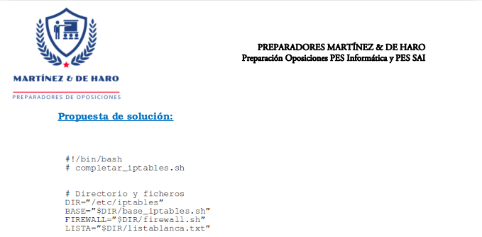 Ejercicio Script/IPTABLES resuelto
