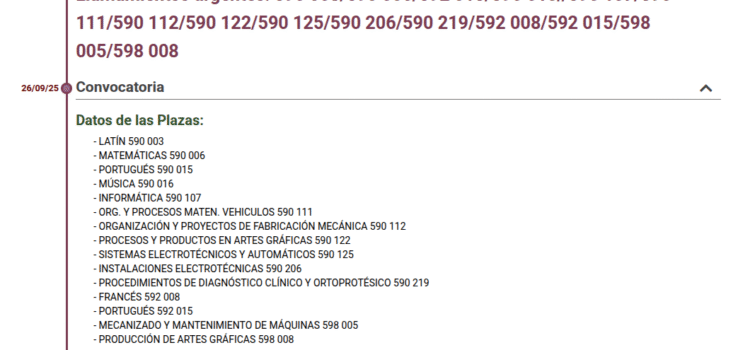 Bolsa extraordinaria en Extremadura: Informática Bolsa extraordinaria Extremadura septiembre 2025