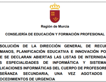 Bolsas extraordinarias en Murcia: Informática & SAI